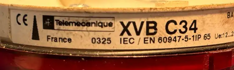 Telemecanique-XVB-C34-XVBC34-Element-świetlny-czerwony-4