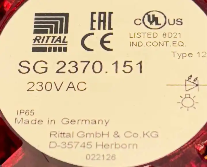 Rittal-SG-2370.151-SG2370151-Element-światła-stałego-LED-czerwony-230V-AC-3