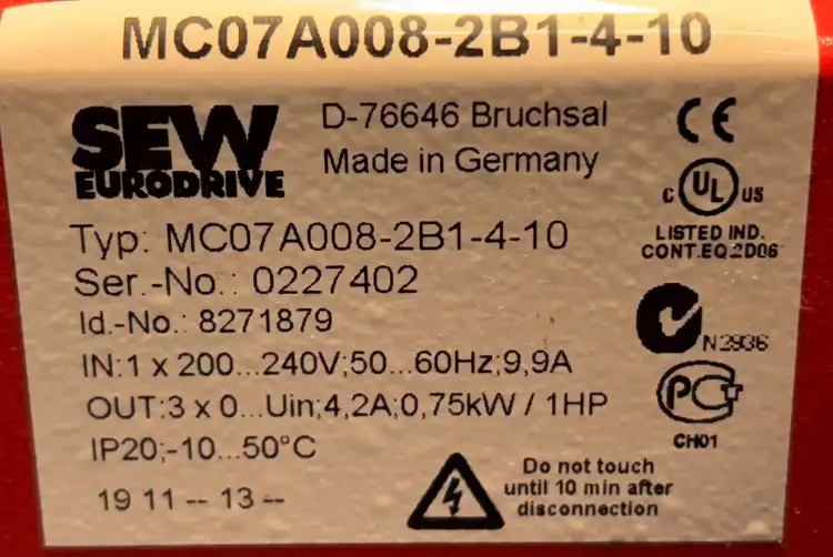 Sew-Eurodrive-MC07A0082B1410-8271879-Konwerter-częstotliwości-50-60Hz-7