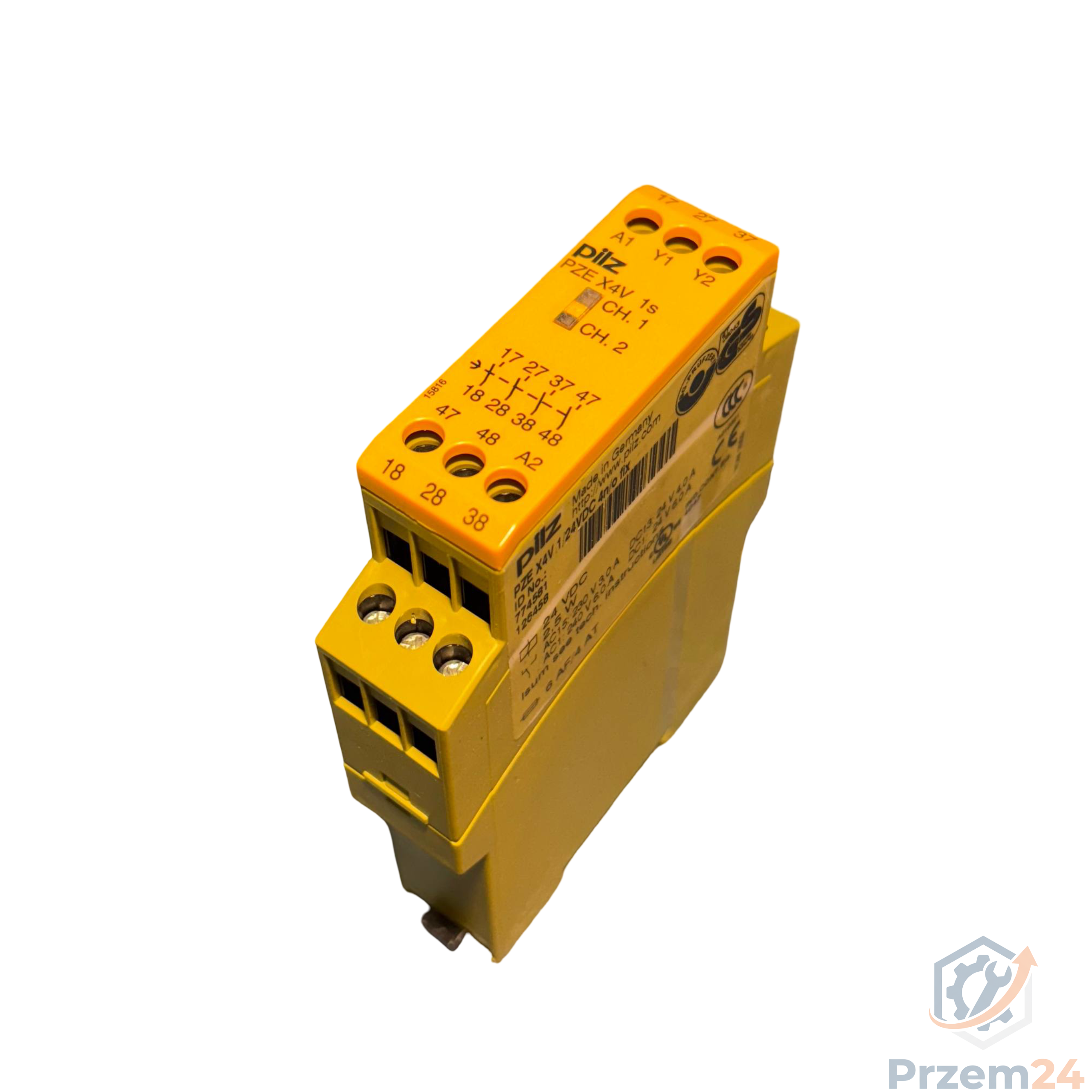 Pilz-774583-PZE-X4V-3-24VDC-4n-o-fix-Przekaźnik-bezpieczeństwa
