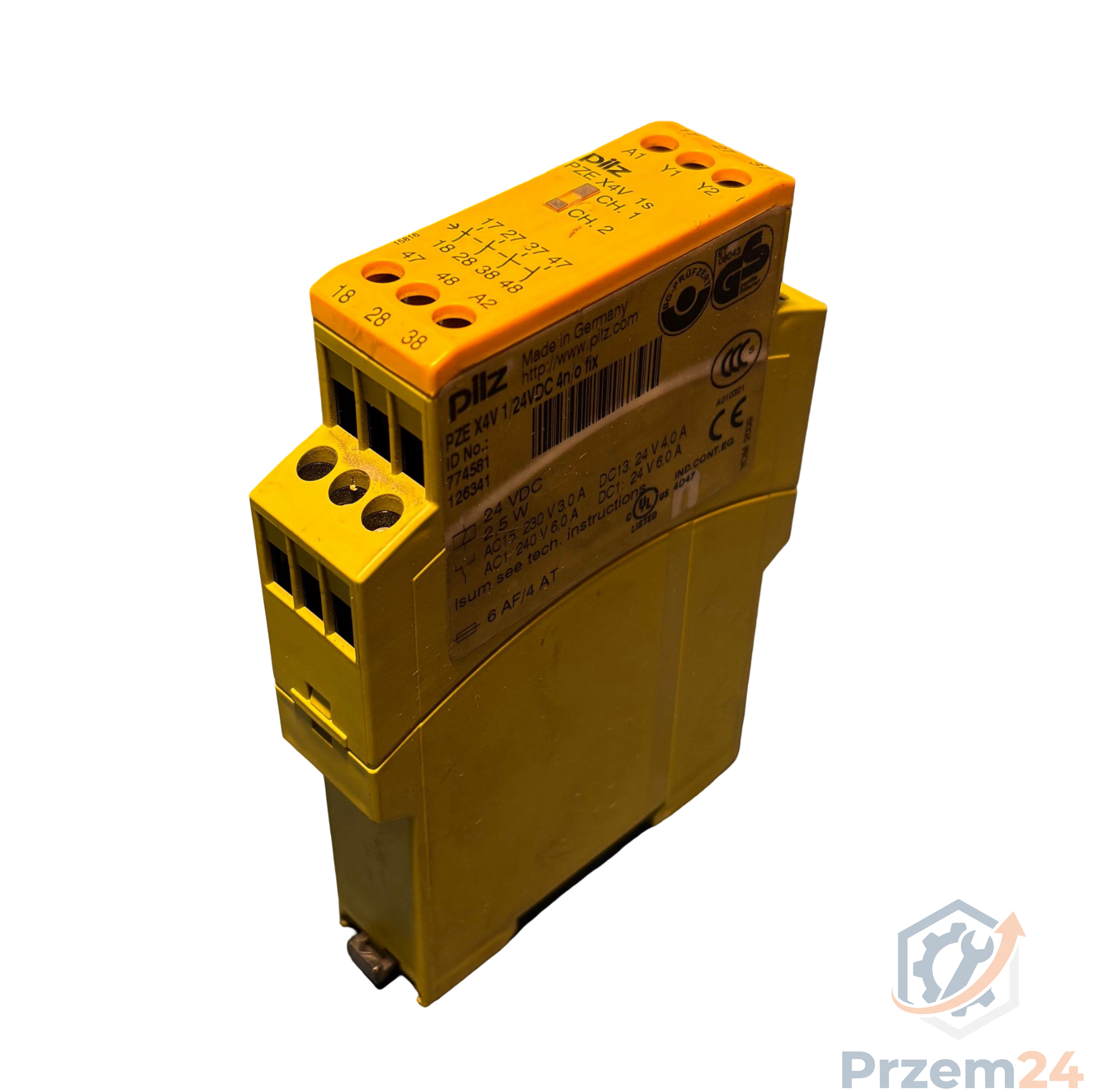 Pilz-774581-PZE-X4V-1-24VDC-4n-o-fix-Przekaźnik-bezpieczeństwa