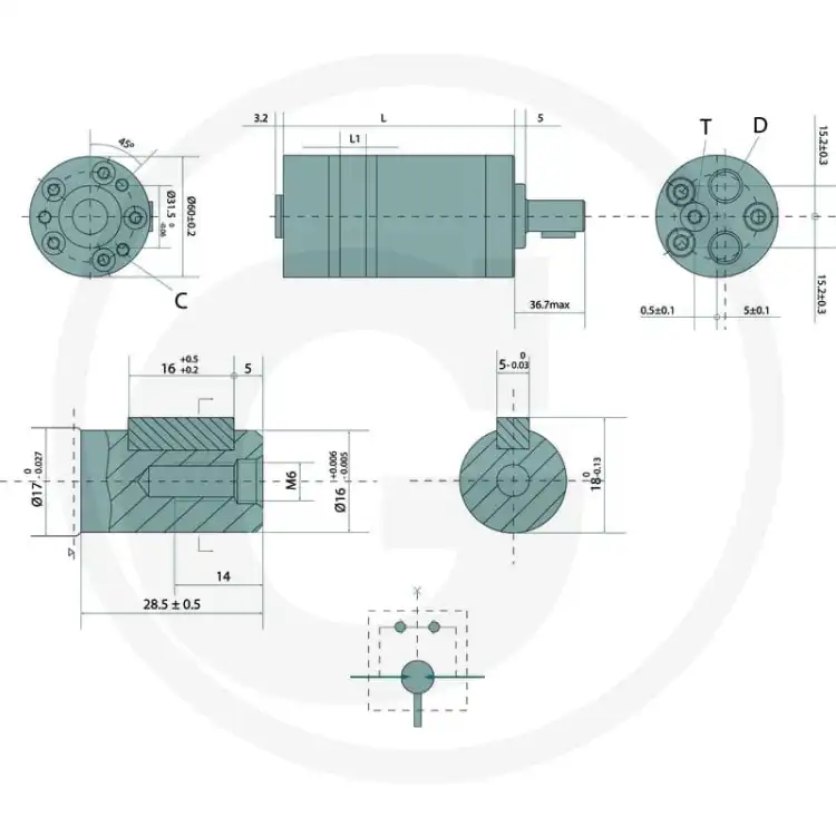 GRANIT-BMM-40-Silnik-hydrauliczny-D=16mm-3-8-2