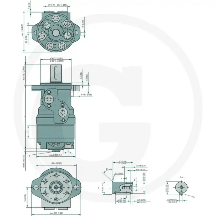 WHITE-151-6195-OMR-200-Silnik-hydrauliczny-2