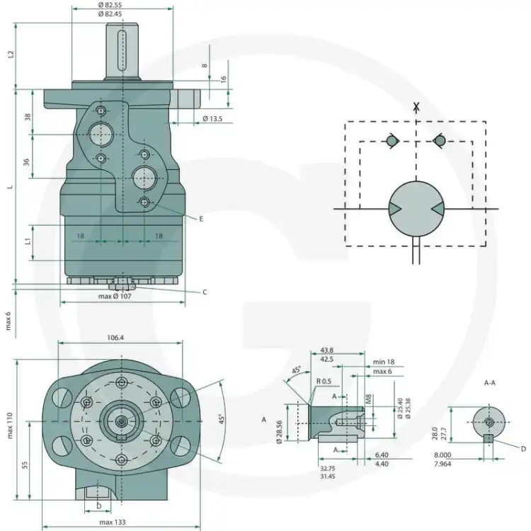 WHITE-151-6011-OMR-80-Silnik-hydrauliczny-2