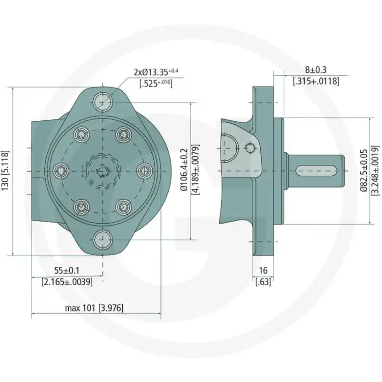 M+S-MR125SHU-MR-125-Silnik-hydrauliczny-splined-SAE-6B-G-1-2-3