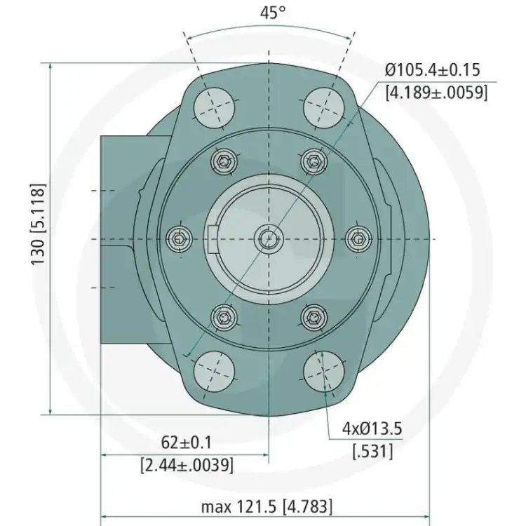 M+S-MH500C-MH-500cc-Silnik-hydrauliczny-D=32mm-1-2''-3