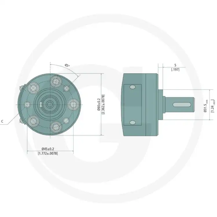 M+S-MM20C-MM-20cc-Silnik-hydrauliczny-D=16mm-3-8''-5