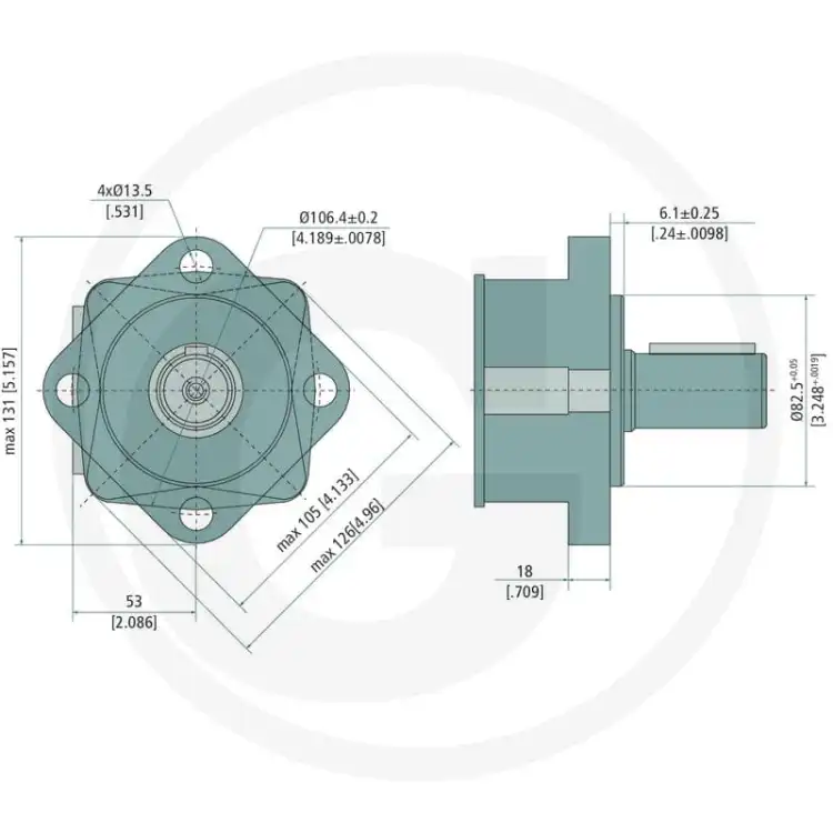 M+S-MS80C-MS-80-Silnik-hydrauliczny-D=32mm-4