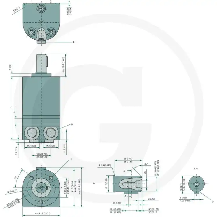 WHITE-OMM-50-151G0013-Silnik-hydrauliczny-D=16mm-SP-2