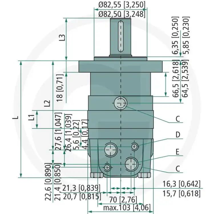 WHITE-151F0505-OMS-250-Silnik-hydrauliczny-D=32mm-2