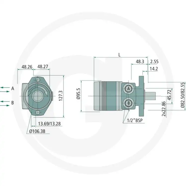 Parker-TE0230CW260AAAB-Silnik-hydrauliczny-orbitalny-2