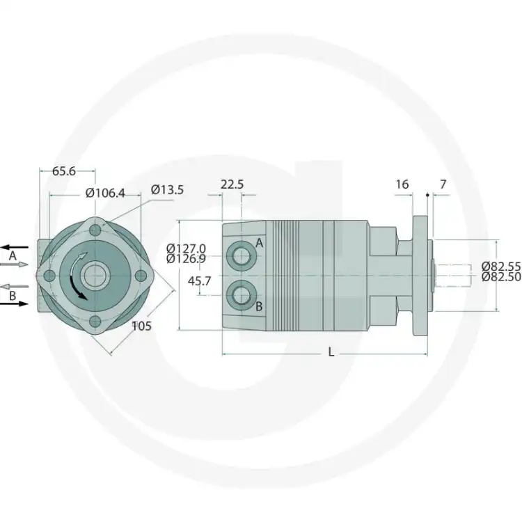 Parker-TF0080VX460AAAB-Silnik-hydrauliczny-orbitalny-2