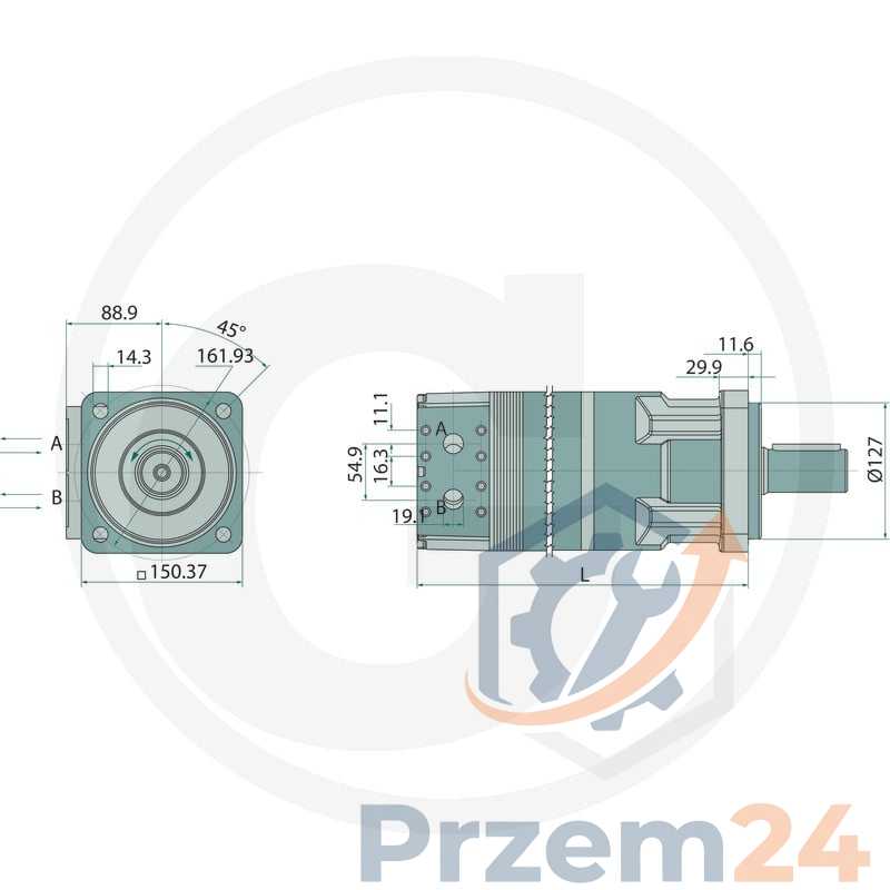 Parker-TK0250K4640AAAB-Silnik-hydrauliczny-orbitalny