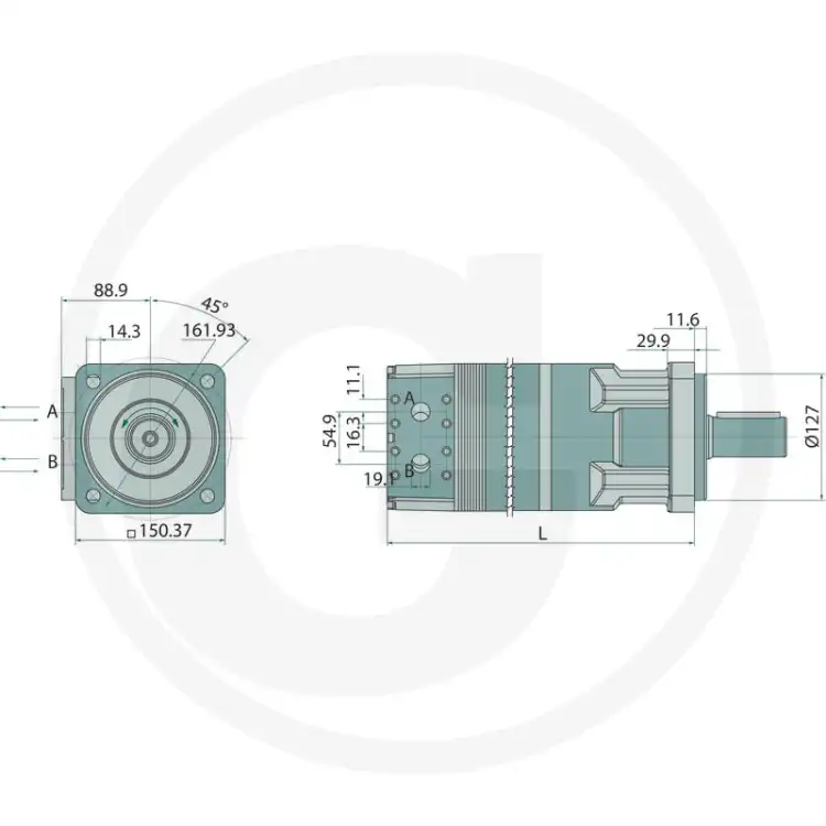 Parker-TK0250K4640AAAB-Silnik-hydrauliczny-orbitalny