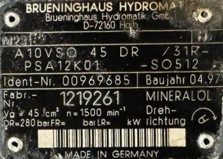 Brueninghaus-A10VSO-45-DR-31R-PSA12K01-SO512-(0096985)-Pompa-hydrauliczna