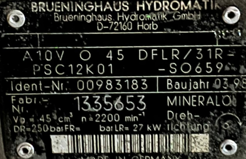 Brueninghaus-A10V-O-45-DFLR-31R-PSC12K01-SO659-(R910983183)-Pompa-hydrauliczna