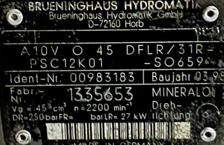 Brueninghaus-A10V-O-45-DFLR-31R-PSC12K01-SO659-(R910983183)-Pompa-hydrauliczna