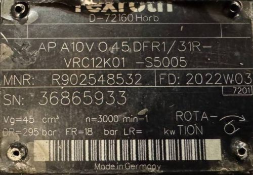 Rexroth-AP-A10V-O-45-DFR1-31R-VRC12K01-S5005-(R902548532)-Pompa-hydrauliczna