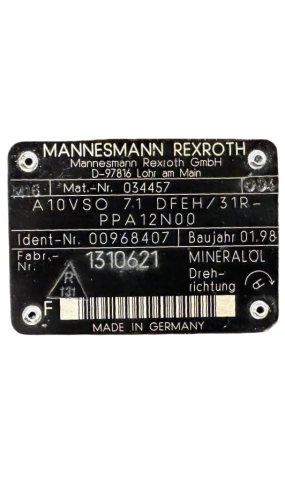 Mannesmann-Rexroth-A10VSO-71-DFEH-31R-PPA12N00-00968407-Pompa-hydrauliczna