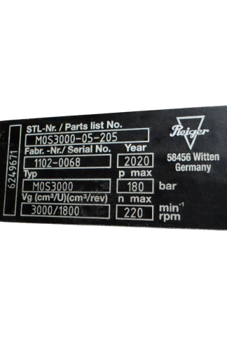 Pleiger-M0S3000-(Pleiger-M0S3000-05-205)-Silnik-hydrauliczny-180-bar