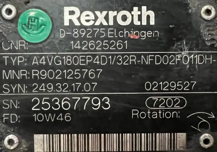 Rexroth-Noell-A4VG180EP4D1-32R-NFD02F011DH-S-(R902125767)-Pompa-hydrauliczna
