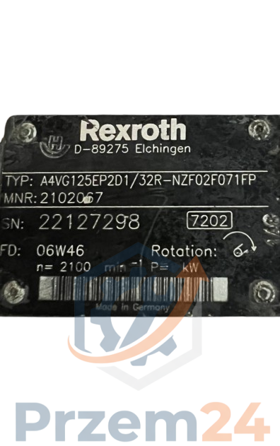 Rexroth-A4VG125EP2D1-32R-NZF02F071FP-(R902102067)-Pompa-hydrauliczna