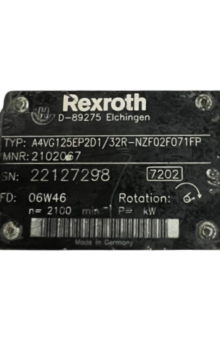 Rexroth-A4VG125EP2D1-32R-NZF02F071FP-(R902102067)-Pompa-hydrauliczna
