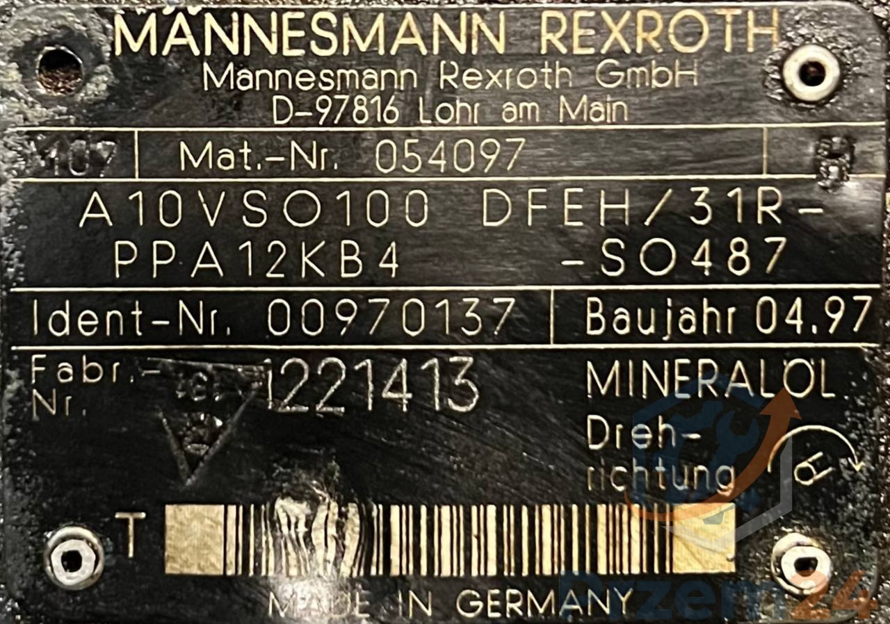 Mannesmann-Rexroth-A10VSO100DFEH-31R-PPA12KB4-(00970137)-Pompa-hydrauliczna