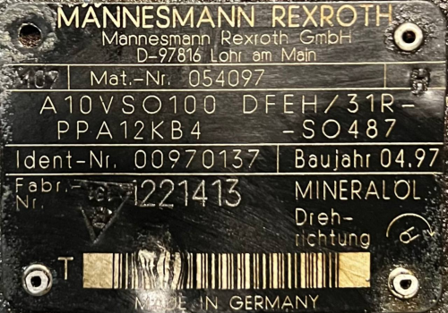 Mannesmann-Rexroth-A10VSO100DFEH-31R-PPA12KB4-(00970137)-Pompa-hydrauliczna