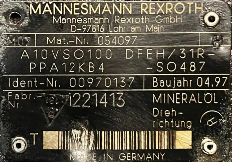 Mannesmann-Rexroth-A10VSO100DFEH-31R-PPA12KB4-(00970137)-Pompa-hydrauliczna