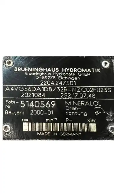 Brueninghaus-A4VG56DA1D8-32R-NZC02F023S-2204247501-Pompa-do-TEREX-SF-50U