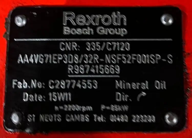 Rexroth-AA4VG71EP3D8-32R-NSF52F001SP-S-(JCB-335-C7120)-Pompa-hydrauliczna
