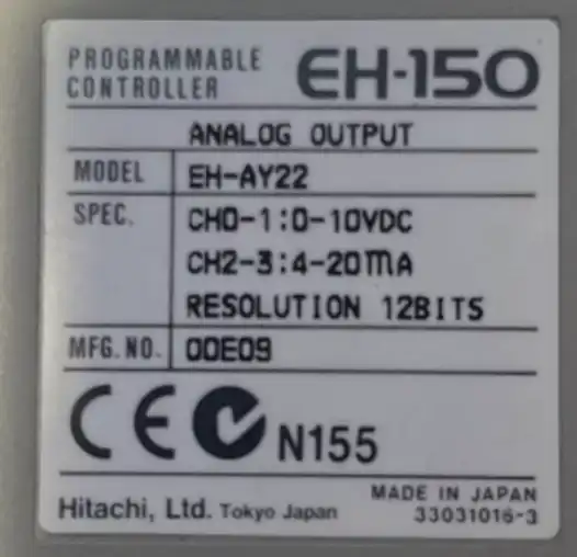 Hitachi-EH-150-EH-AY22-Sterownik-Programowalny-0-10VDC-4-20Ma-3