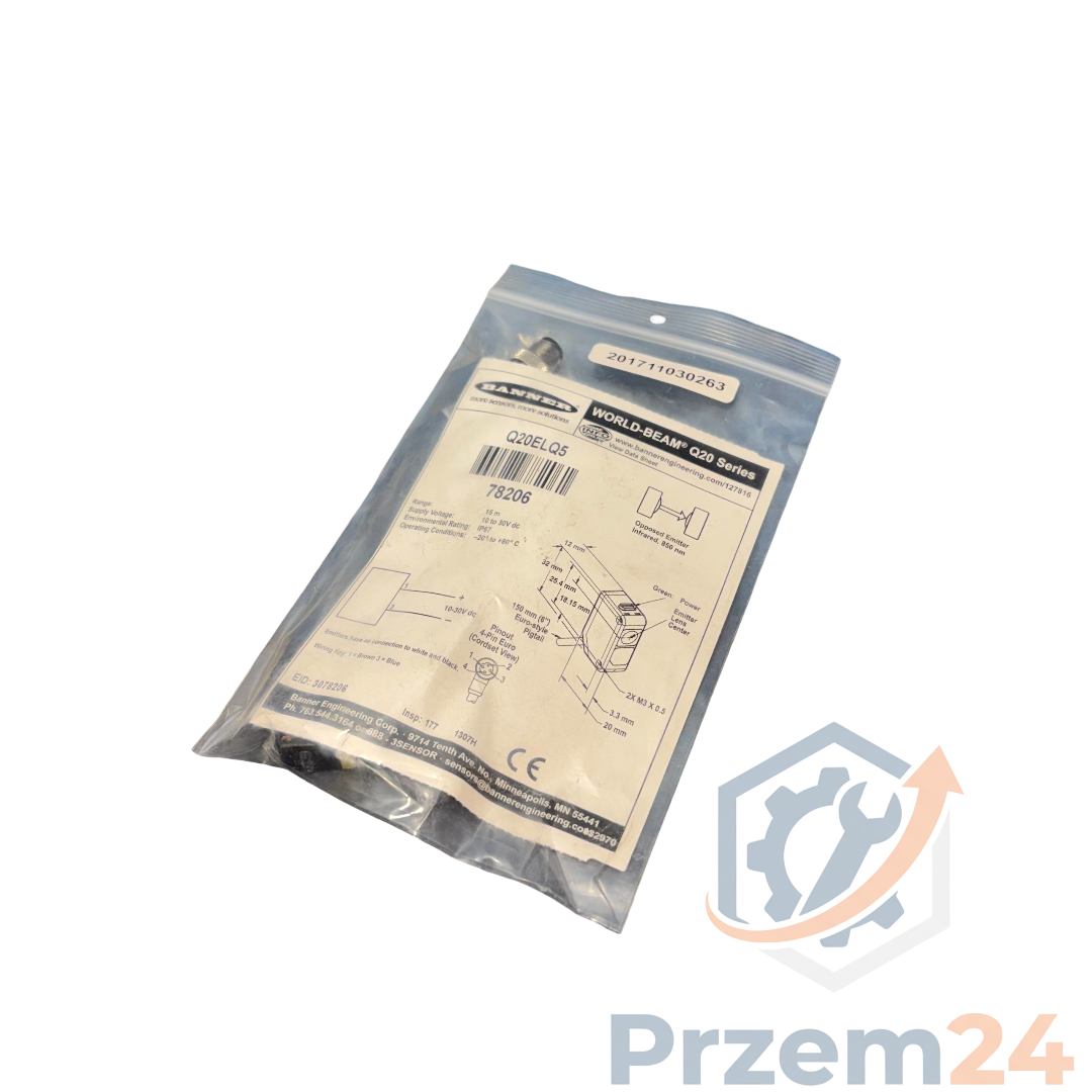 Banner-Engineering-Q20ELQ5-Czujnik-fotoelektryczny-10-30V-dc