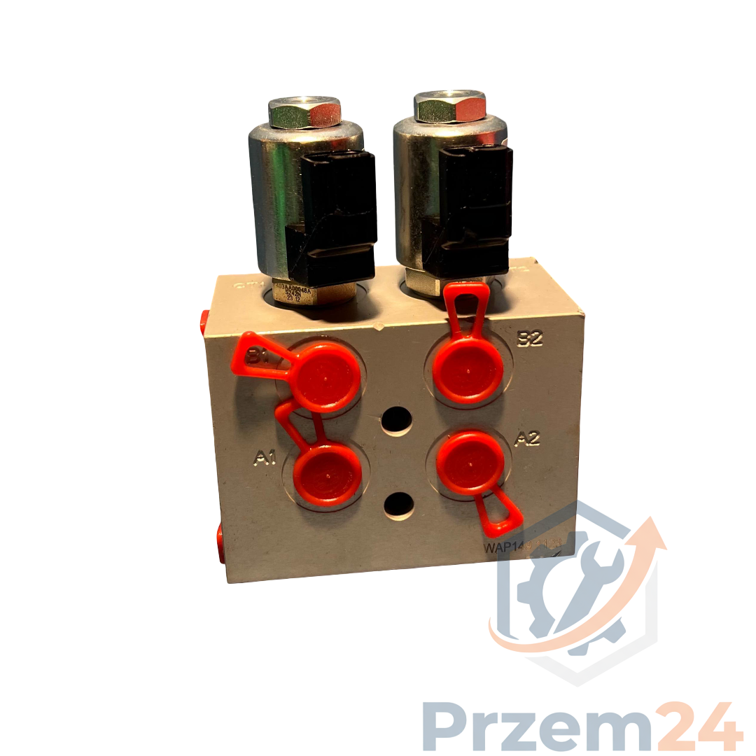 JCB-25-220940-Blok-zaworowy-z-Danfoss-300AA00377A-cewką-do-JCB-801X,-802X