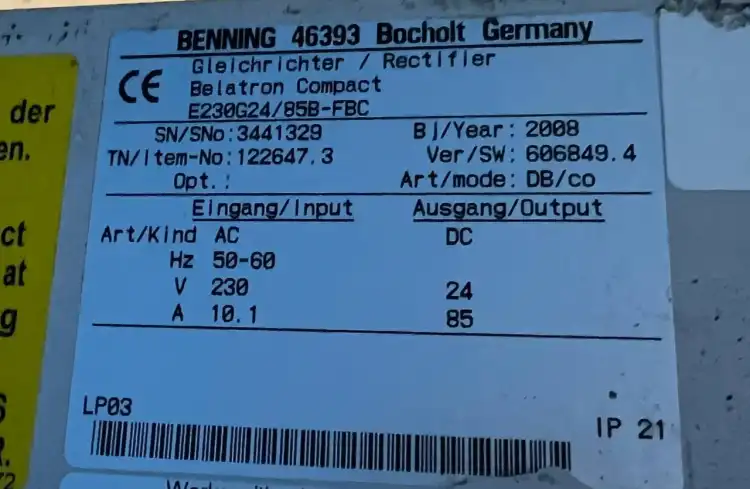 Belatron-Compact-E230G24-85B-FBC-Prostownik-Ładowarka-do-wózka-widłowego-3