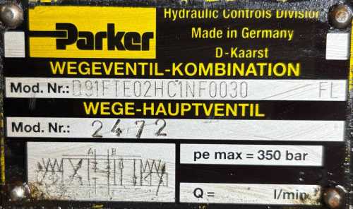 Parker-D91FTE02HC1NF0030-2472-Zawór-hydrauliczny-Pe-max=350bar