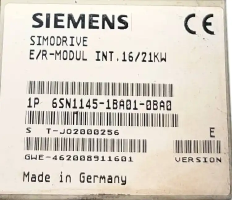 Siemens-6SN1145-1BA01-0BA0-SIMODRIVE-E-R-MODUL-INT.16-21KW-6