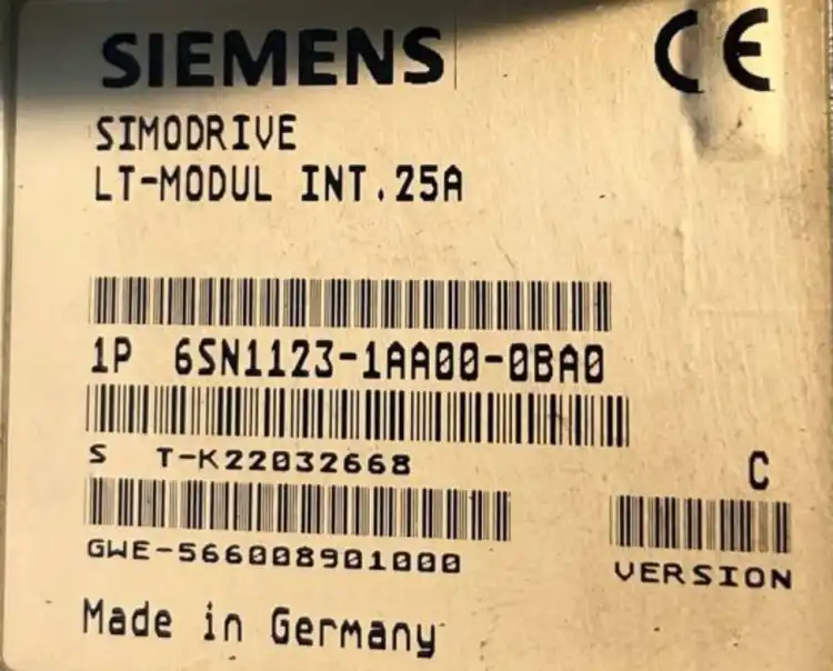 Siemens-6SN1123-1AA00-0BA0-SIMODRIVE-LT-MODUL-INT.25A-Moduł-zasilający-6