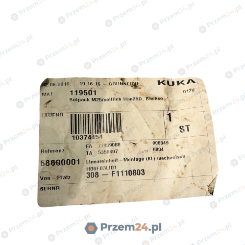 Kuka-00-119-501-58600001-Zestaw-M25-boczny-Han25D,-gniazdo-2