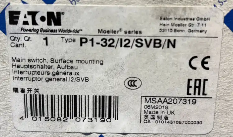 EATON-P132-I2-SVB-N-207319-Rozłącznik-izolacyjny-3P+N-32A-3