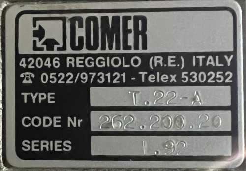 Comer-T.22-A-262.200.20-1.92-Przekładnia