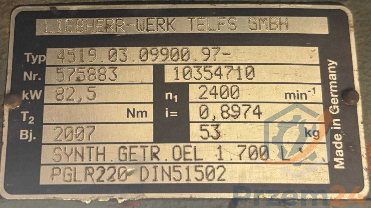 Liebherr-Werk-4519.03.09900.97-575883-10354710-Przekładnia