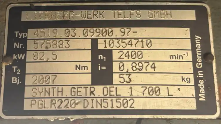 Liebherr-Werk-4519.03.09900.97-575883-10354710-Przekładnia