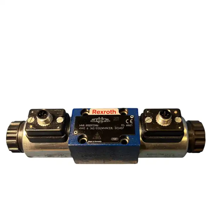 Rexroth-4WE-6-J62-EG24N9K33L-SO407-(Rexroth-R900972986)-Zawór-hydrauliczny-+-Rexroth-R900991798-Cewk