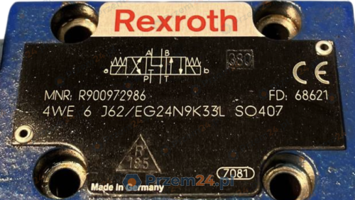 Rexroth-4WE-6-J62-EG24N9K33L-SO407-(Rexroth-R900972986)-Zawór-hydrauliczny-+-Rexroth-R900991798-Cewk-2