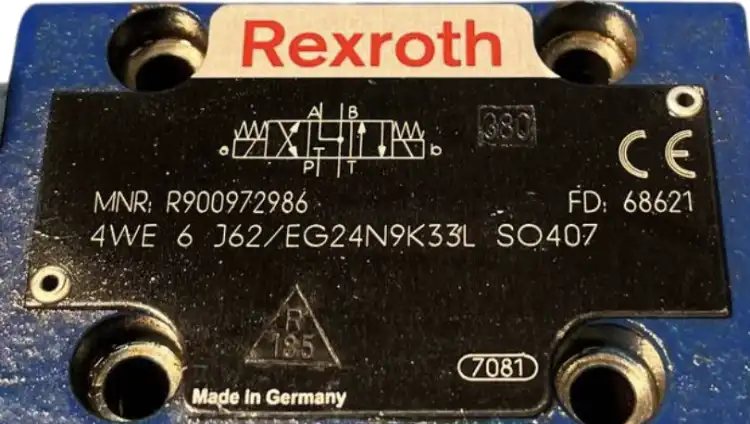 Rexroth-4WE-6-J62-EG24N9K33L-SO407-(Rexroth-R900972986)-Zawór-hydrauliczny-+-Rexroth-R900991798-Cewk-2