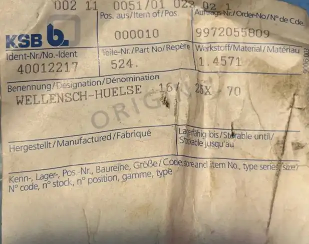 KSB-40012217-Tuleja-wału-16-25X-70-5