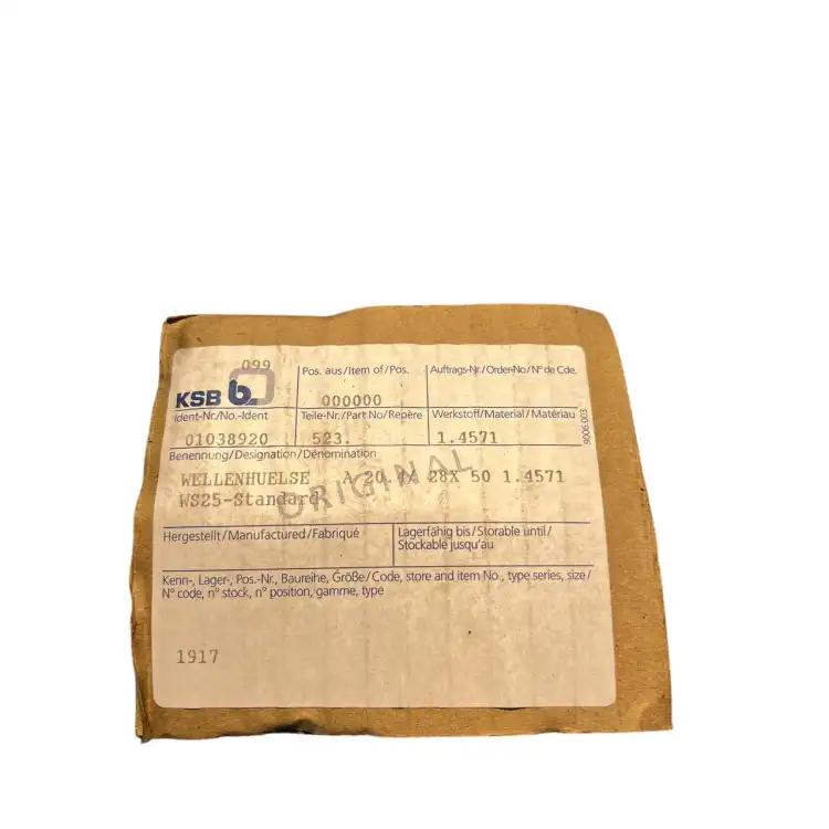 KSB-01038920-Tuleja-wału-A-20X4-28X-50-1.4571-2