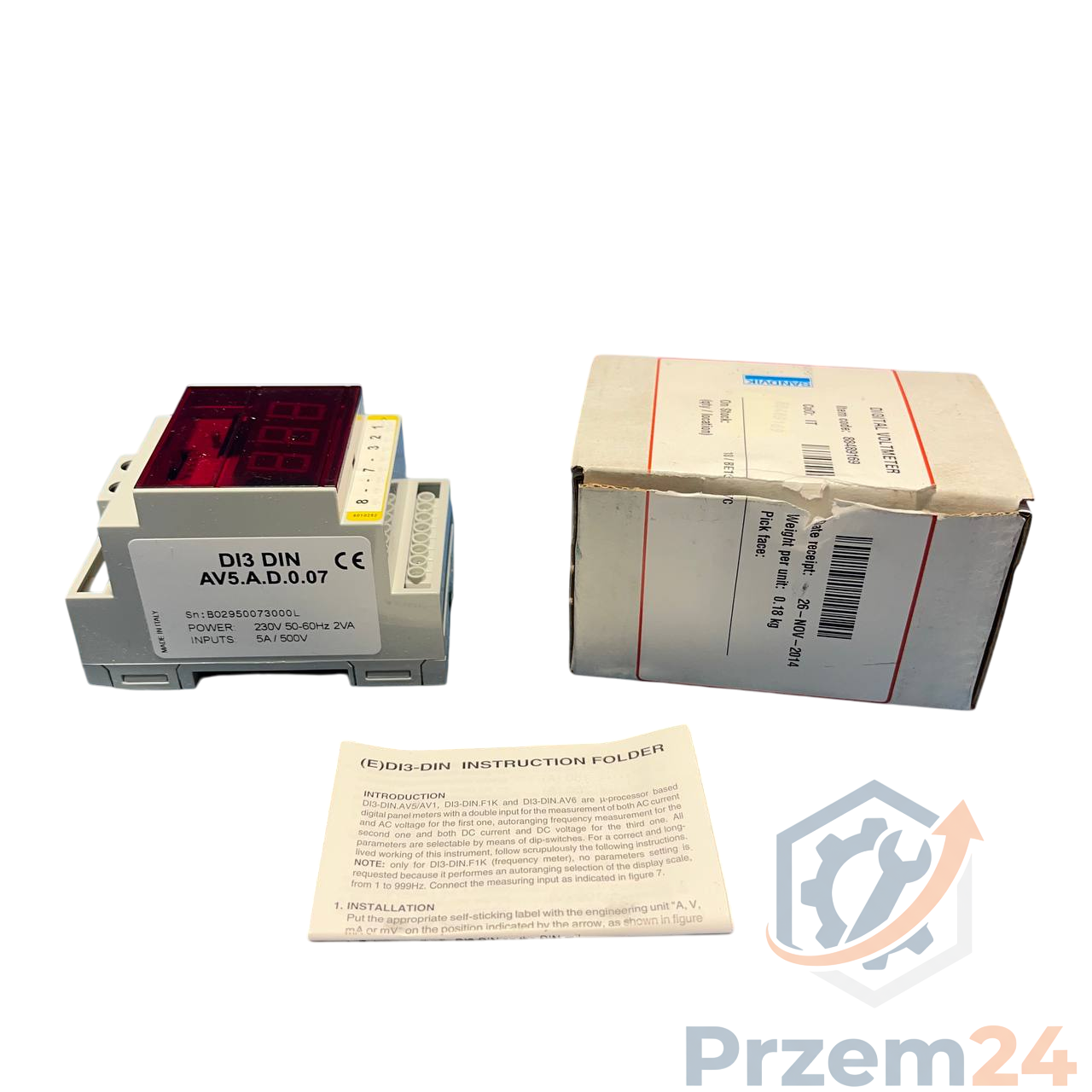 Sandvik-884-891-69-88489169-(Carlo-Gavazzi-DI3-DINAV5)-Cyfrowy-woltomierz
